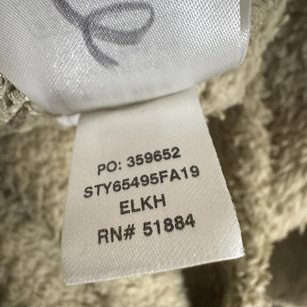 Patagonia Los Gatos Fleece Pullover Girls M 10 Tan Sherpa Quarter Zip Warm Cozy‎